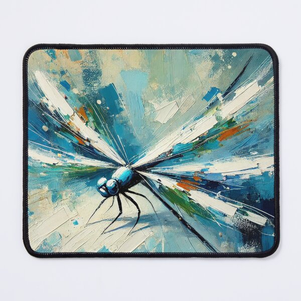 Item preview, The image depicts an abstract and highly expressive interpretation of a dragonfly. designed and sold by PholPol1959.