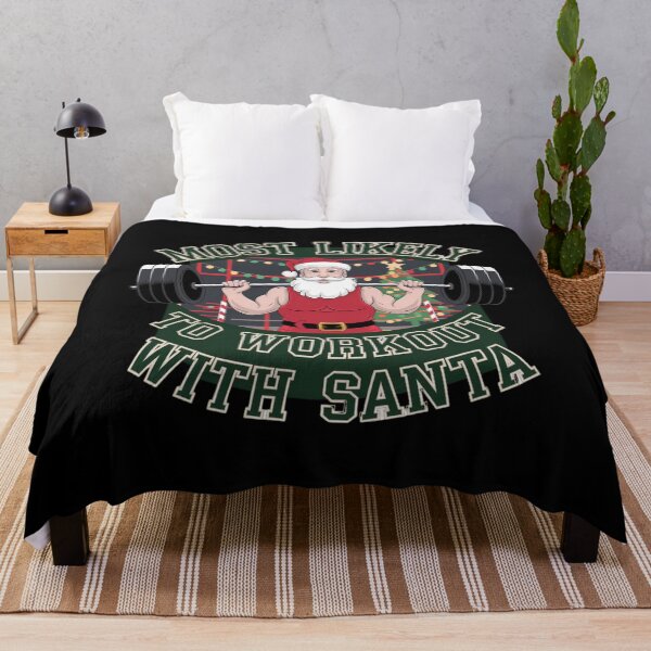 Item preview, Most Likely to workout with santa bodybuilding designed and sold by Mateusz Majcherek.