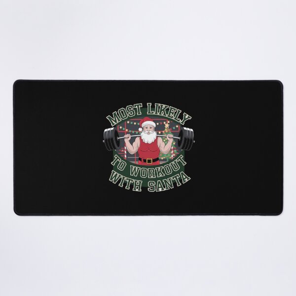 Item preview, Most Likely to workout with santa bodybuilding designed and sold by Mateusz Majcherek.