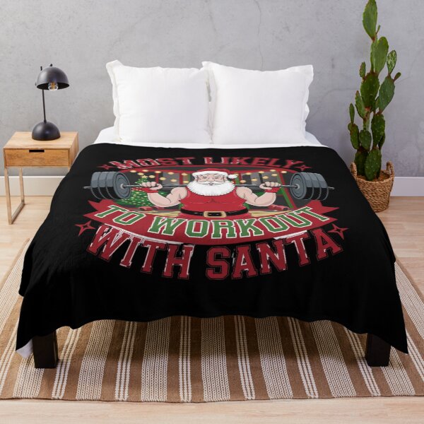 Item preview, Most Likely to workout with santa bodybuilding designed and sold by Mateusz Majcherek.
