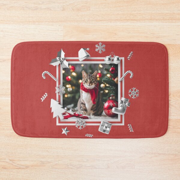 Item preview, Sweet CAT CHRISTMAS TIME, Christmas Time, Cat Christmas, xmas, designed and sold by GOLDENGARDENART.