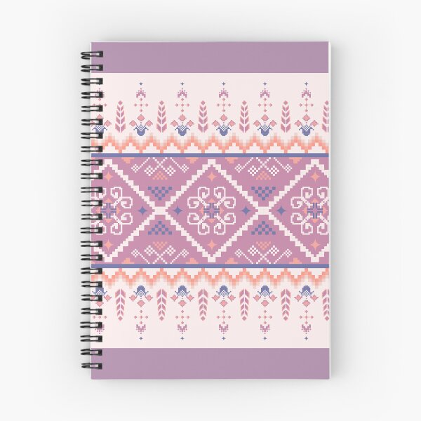 Item preview, Pixel art flower oriental seamless pattern.  designed and sold by Alynek-Design.
