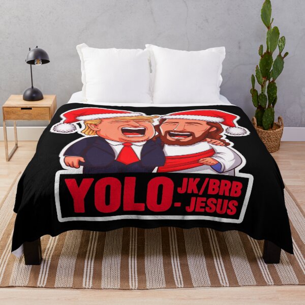 Item preview, YOLO JK BRB - Jesus and Trump designed and sold by plushism.