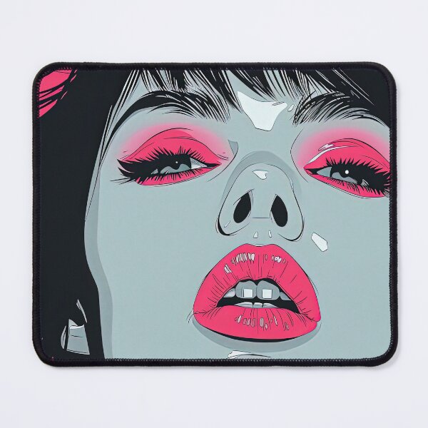 Item preview, Artistic Gaze and Glossy Lips Woman Art designed and sold by Piotrek0001.