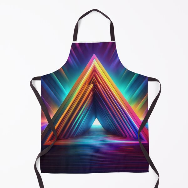 Item preview, Vibrant Neon Pyramid Artwork designed and sold by RaiyaTees.