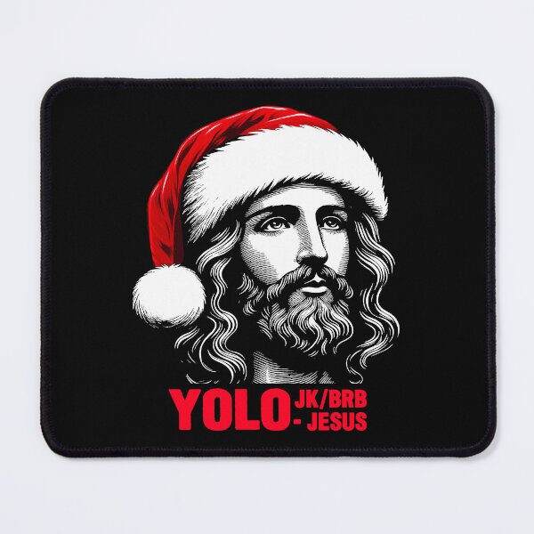 Item preview, YOLO JK BRB Jesus designed and sold by plushism.