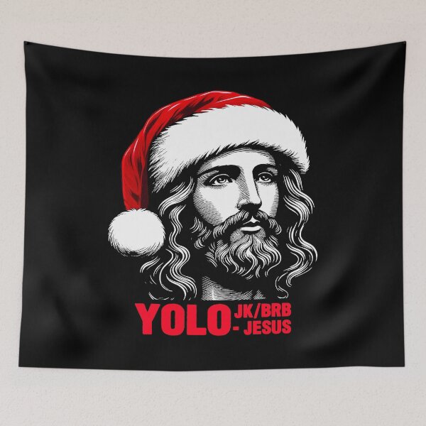 Item preview, YOLO JK BRB Jesus designed and sold by plushism.