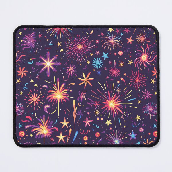 Item preview, Vibrant Fireworks Pattern – Festive Night Sky Design designed and sold by Windy-market.