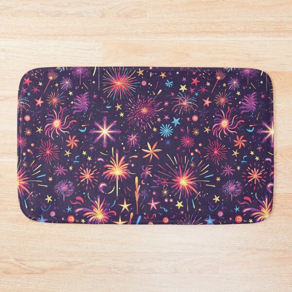 Item preview, Vibrant Fireworks Pattern – Festive Night Sky Design designed and sold by Windy-market.
