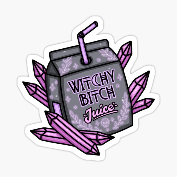 Artikel-Vorschau von Witchy Bitch Juice Pink, designt und verkauft von MidnightSpells.