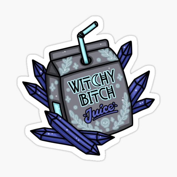 Artikel-Vorschau von Witchy Bitch Juice Blue, designt und verkauft von MidnightSpells.