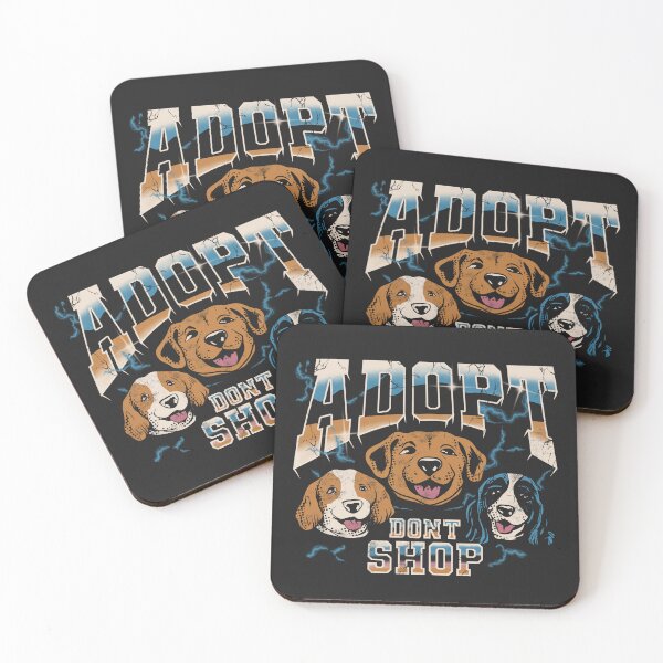 Item preview, Adopt Don’t Shop Vintage Distressed Dogs designed and sold by FlashCraft Design.