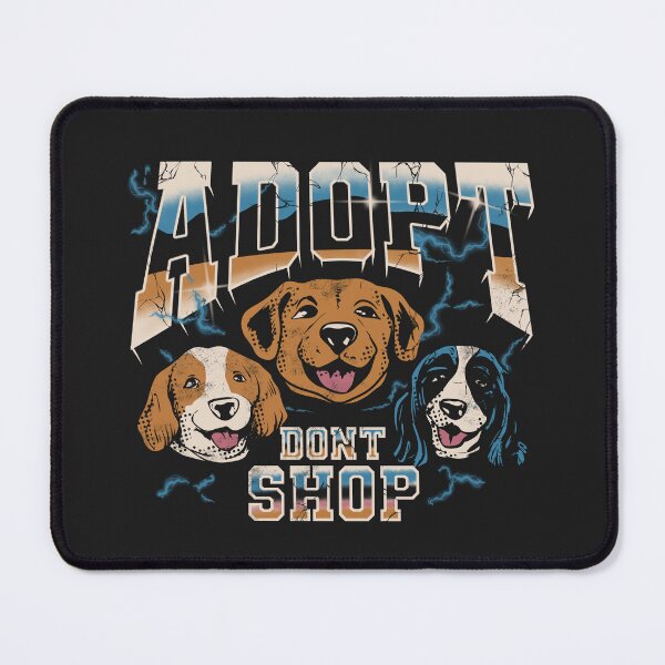 Item preview, Adopt Don’t Shop Vintage Distressed Dogs designed and sold by FlashCraft Design.