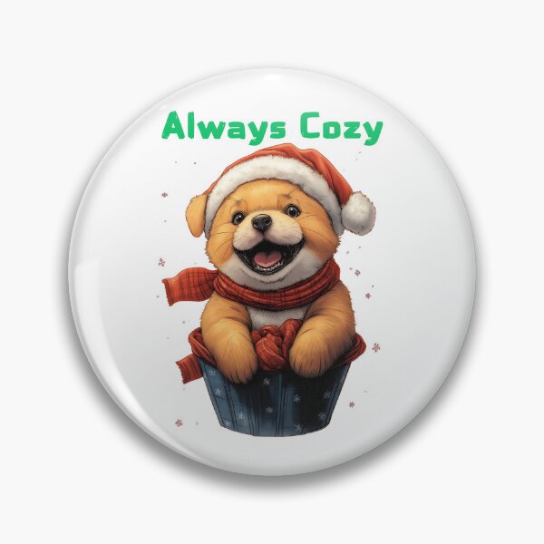 Item preview, Cozy Puppy Art, Christmas Dog Design, Festive Pet Illustration, Santa Hat Puppy, Winter Puppy Portrait designed and sold by BukkyStory.