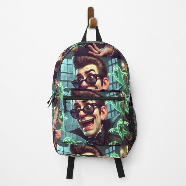 Item preview, Spooky Zak - Funny Ghost Hunter Caricature designed and sold by Alta-store.
