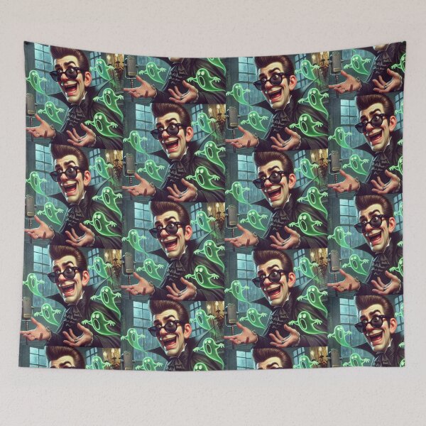 Item preview, Spooky Zak - Funny Ghost Hunter Caricature designed and sold by Alta-store.