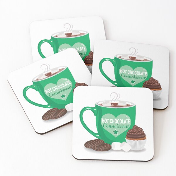 Item preview, Hot chocolate connoisseur with marshmallows GREEN designed and sold by StellarFX.