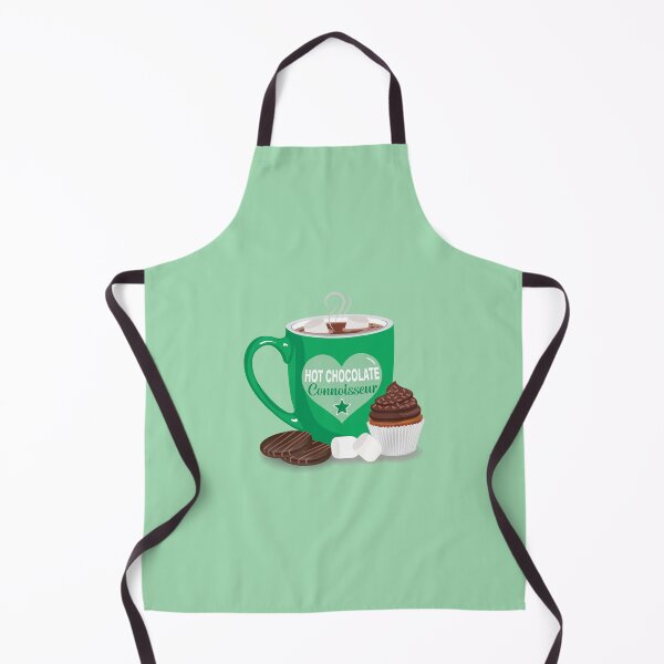 Item preview, Hot chocolate connoisseur with marshmallows GREEN designed and sold by StellarFX.