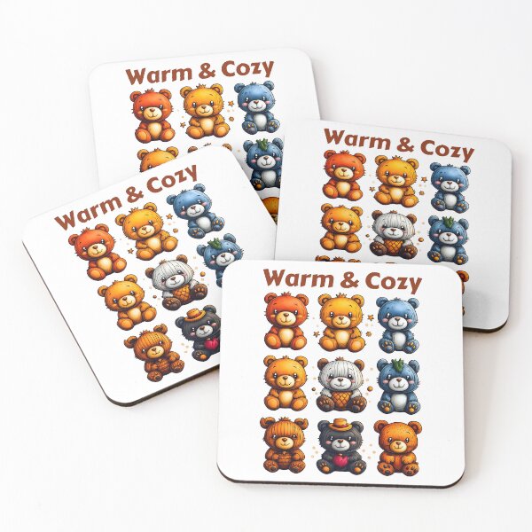 Item preview, Warm Teddy Bears, Cozy Bear Collection, Cute Bear Illustration, Festive Bear Art, Colorful Teddy Design designed and sold by BukkyStory.