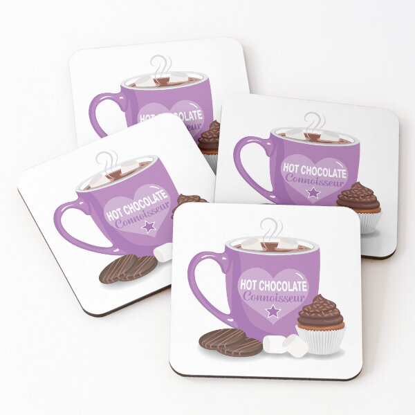 Item preview, Hot chocolate connoisseur with marshmallows LILAC designed and sold by StellarFX.
