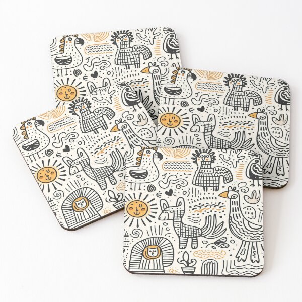 Item preview, Minimal Animal Silhouettes– Perfect Gift designed and sold by Imaginarium of Chaos falcon88 .
