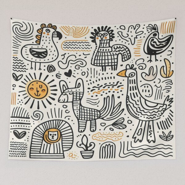 Item preview, Minimal Animal Silhouettes– Perfect Gift designed and sold by Imaginarium of Chaos falcon88 .