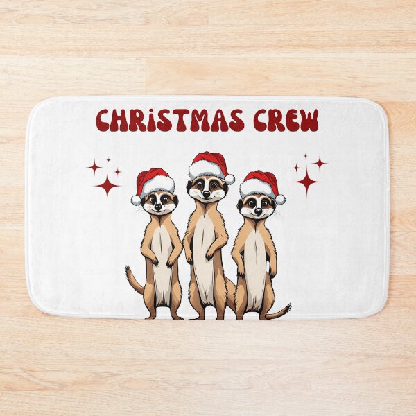 Item preview, Funny Christmas Crew, Meerkat Christmas Crew, Santa's little helper, Be happy team designed and sold by KolorellaS.