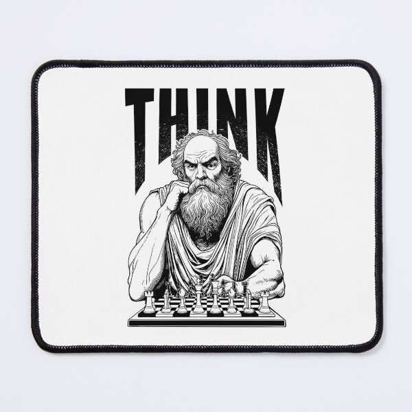 Item preview, Chess Think Funny Socrates Classic Greek Philosophy designed and sold by GrandeDuc.