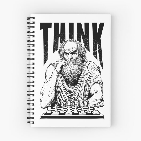Item preview, Chess Think Funny Socrates Classic Greek Philosophy designed and sold by GrandeDuc.