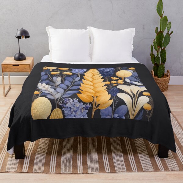 Item preview, Golden Autumn - Botanical Treasures on Black designed and sold by MindKunst.