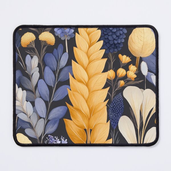 Item preview, Golden Autumn - Botanical Treasures on Black designed and sold by MindKunst.