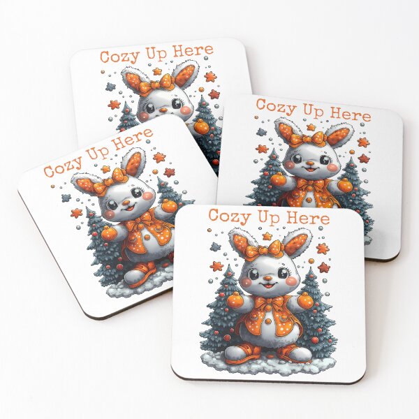 Item preview, Cozy Bunny Art, Festive Rabbit Design, Winter Wonderland Bunny, Cute Christmas Rabbit, Holiday Bunny Illustration designed and sold by BukkyStory.