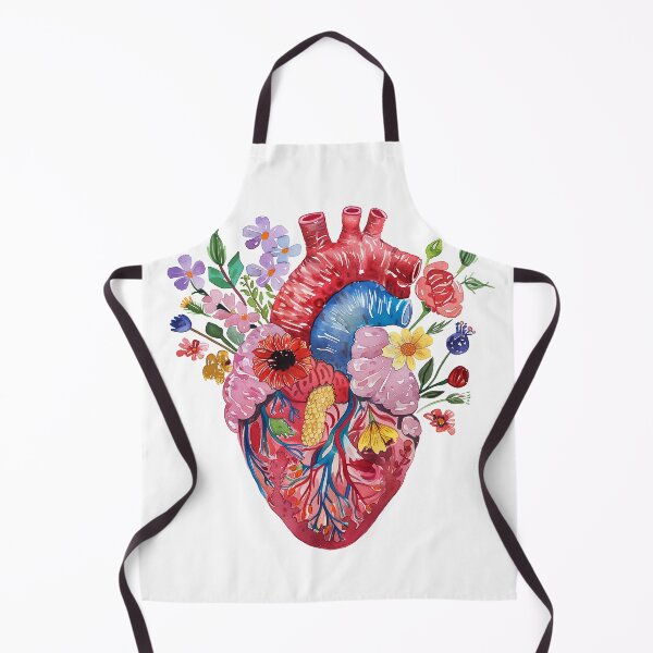 Item preview, Anatomical heart with flowers designed and sold by xiao xuans.