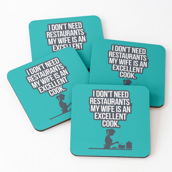 Item preview, My Wife Is an Excellent Cook, apron design designed and sold by MagicByAmos.