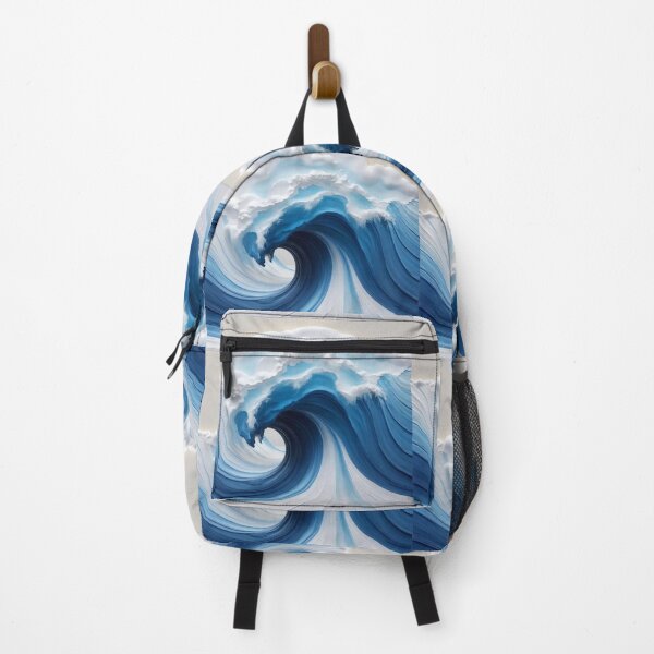 Item preview, 3D wave center surrounded by white blue gradient designed and sold by Donlaporn.