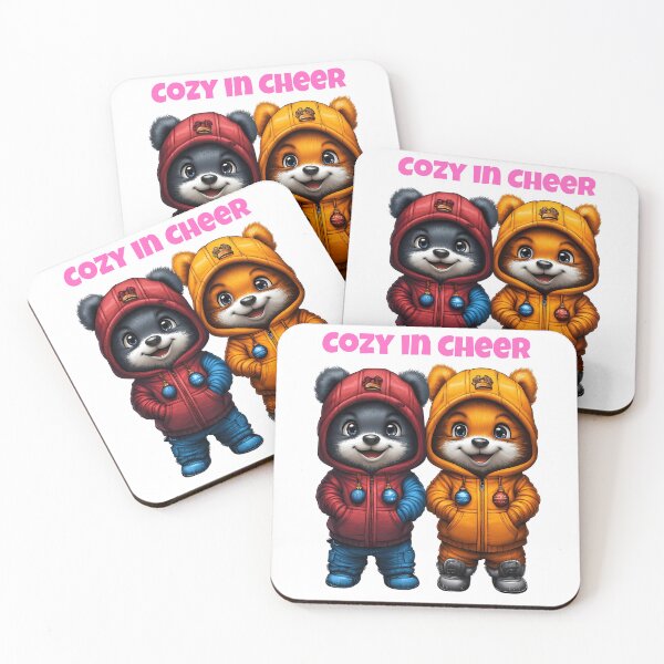 Item preview, Cozy Bear Duo, Festive Panda Bears, Winter Cheer Bears, Holiday Bear Illustration, Cute Bear Pair designed and sold by BukkyStory.