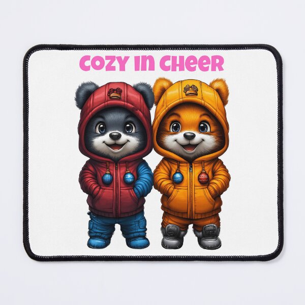 Item preview, Cozy Bear Duo, Festive Panda Bears, Winter Cheer Bears, Holiday Bear Illustration, Cute Bear Pair designed and sold by BukkyStory.