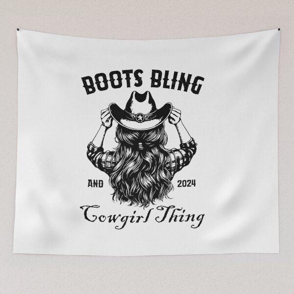 Item preview, Boots, Bling, and a Cowgirl Thing - Western Cowgirl Style Design designed and sold by Fernandink1.