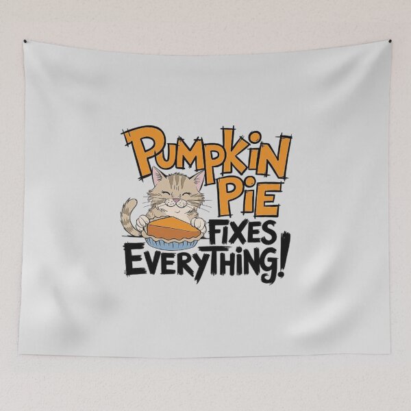 Item preview, Pumpkin Pie Cat Design - Funny Autumn Illustration designed and sold by love3617.