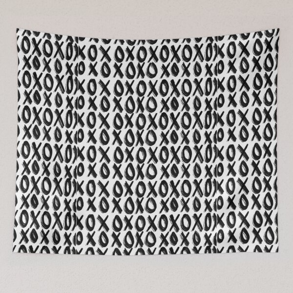 Item preview, black xoxo print designed and sold by ama's designs.