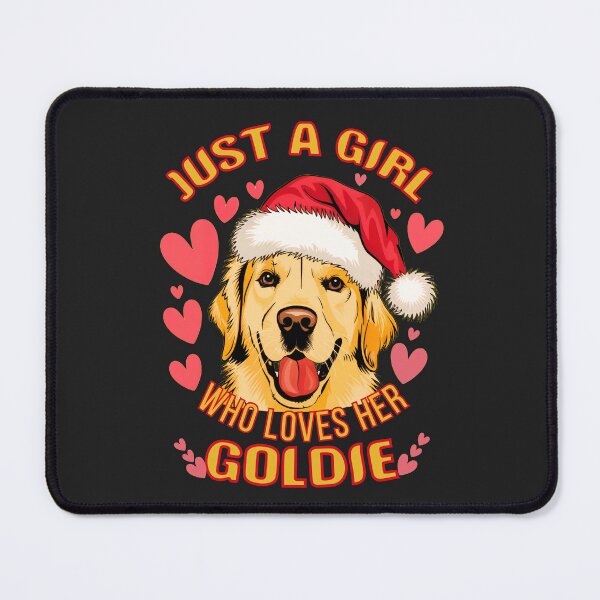 Item preview, Just A Girl Who Loves Her Goldie: And Spreading Holiday Cheer designed and sold by elynne9.