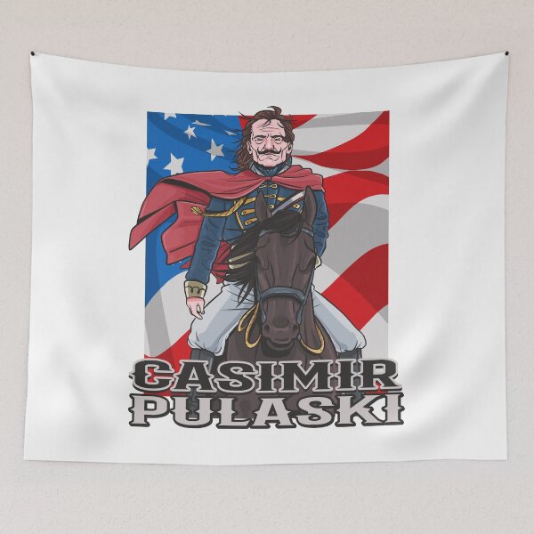 Item preview, Casimir Pulaski Day Polish American Hero Patriotic Soldier designed and sold by Nosek1ng.