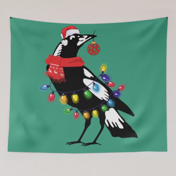 Item preview, Extra Festive Magpie, Xmas magpie - Australian Christmas Men Woman kids  designed and sold by Taylor  ART.