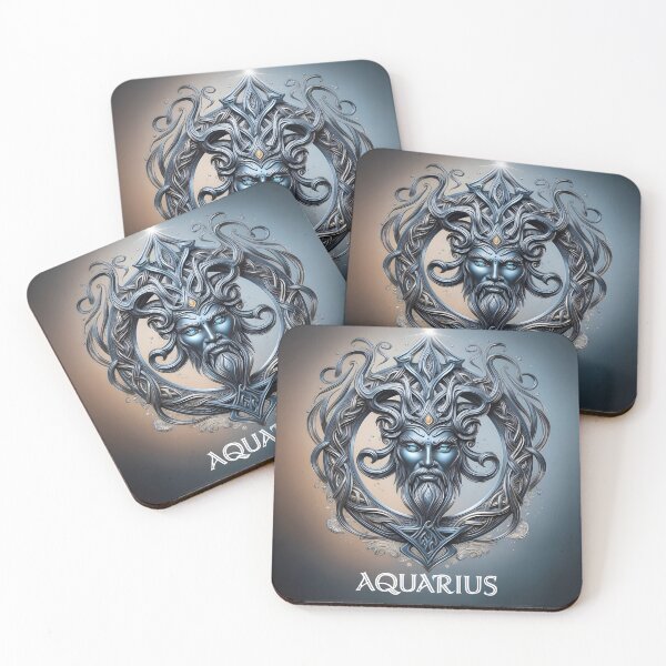 Item preview, Aquarius Mystical Design by LaLi Designs - Astrological Art with Cosmic Elegance designed and sold by LaLi-Designs.