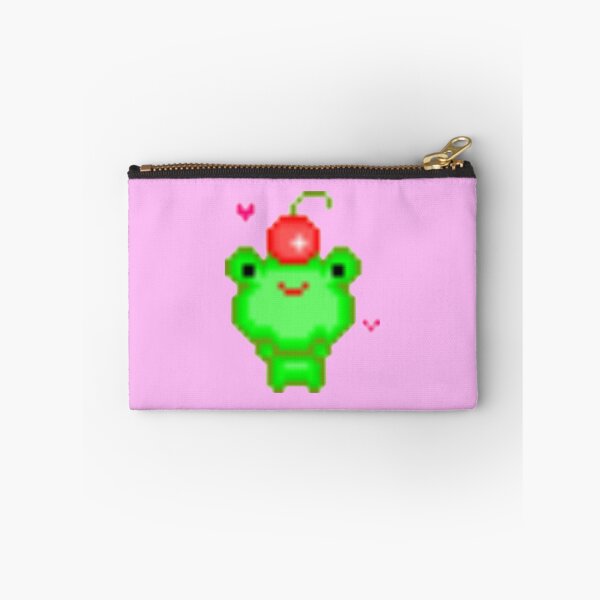 Item preview, Pixelated Cherry-Topped Frog   designed and sold by faerievintage.