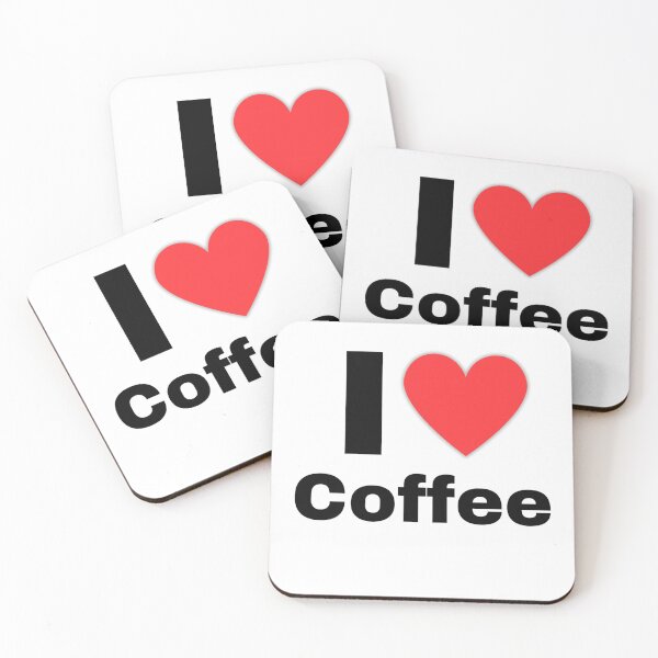 Item preview, I Love Coffee Minimalist Design designed and sold by ZetaDream.