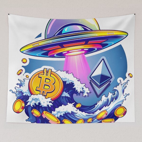 Item preview, Alien Ovni and The Crypto Currency Invasion - AOTCI designed and sold by webjmf.