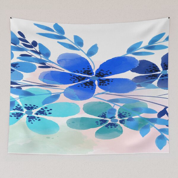 Item preview, Blue Flowers  designed and sold by iLamshop.