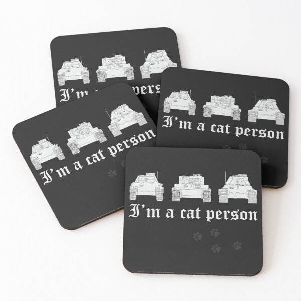 Item preview, I'm a Cat Person - German Tanks Art designed and sold by FAawRay.