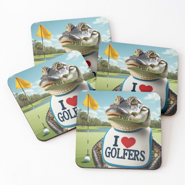 Item preview, Gator I love Golfers bib designed and sold by Outlandishrob.